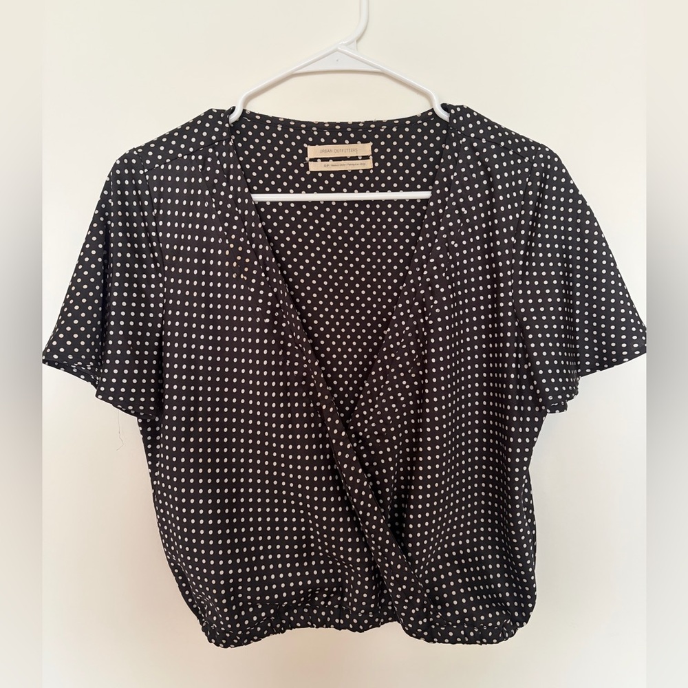 Urban Outfitters Black and White Dot Blouse